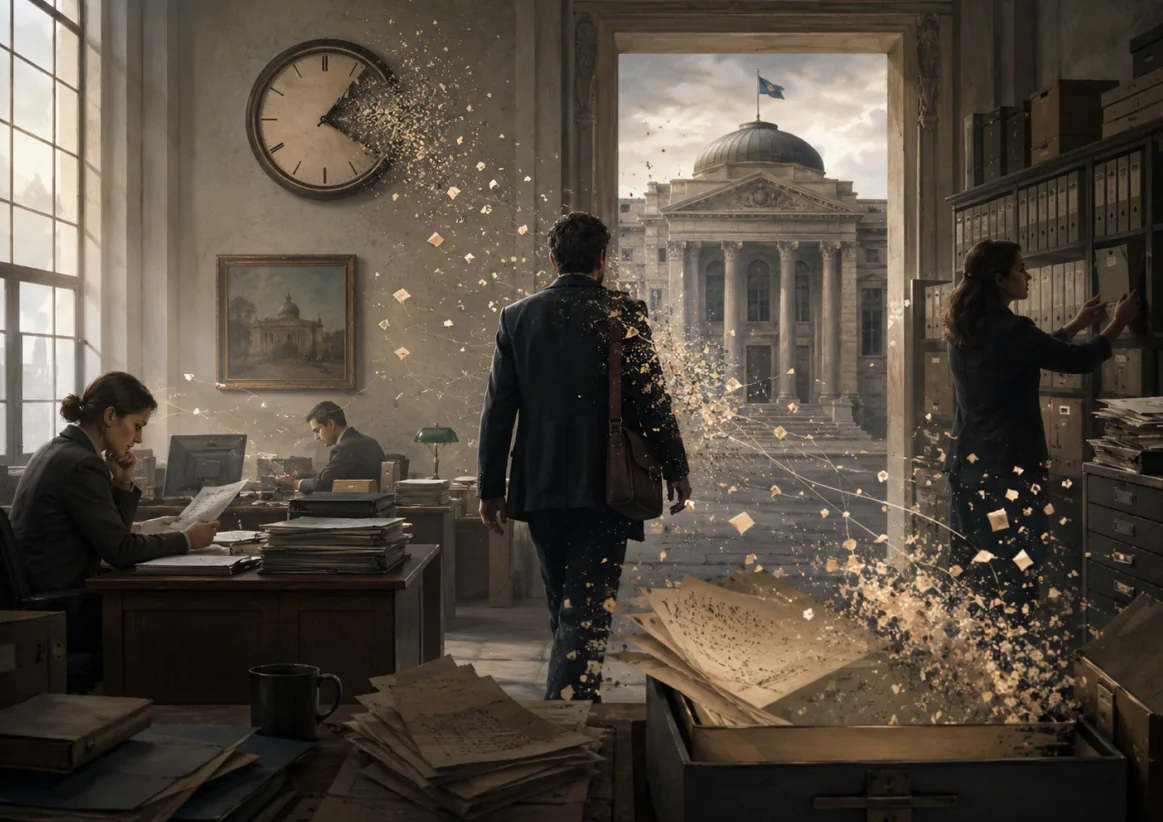Ilustración literaria El minuto perdido